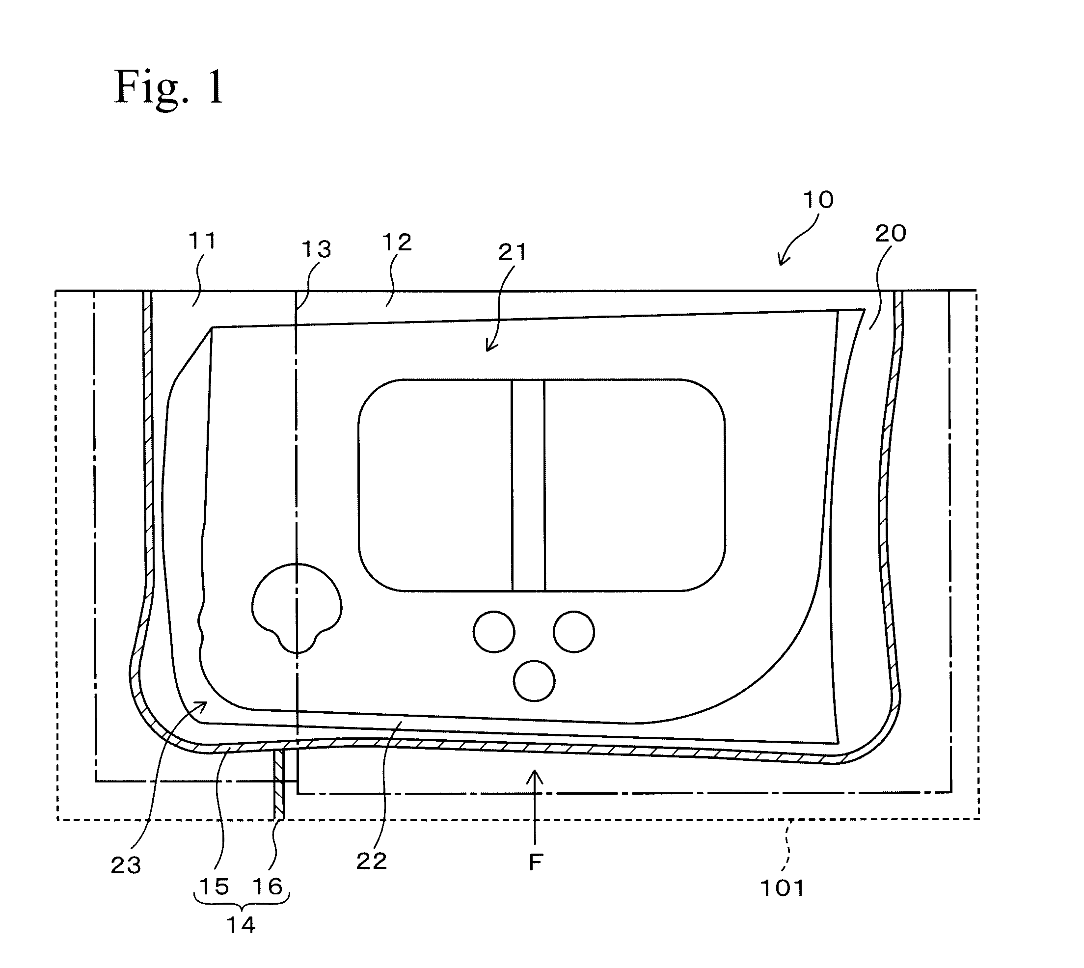 Press forming die assembly