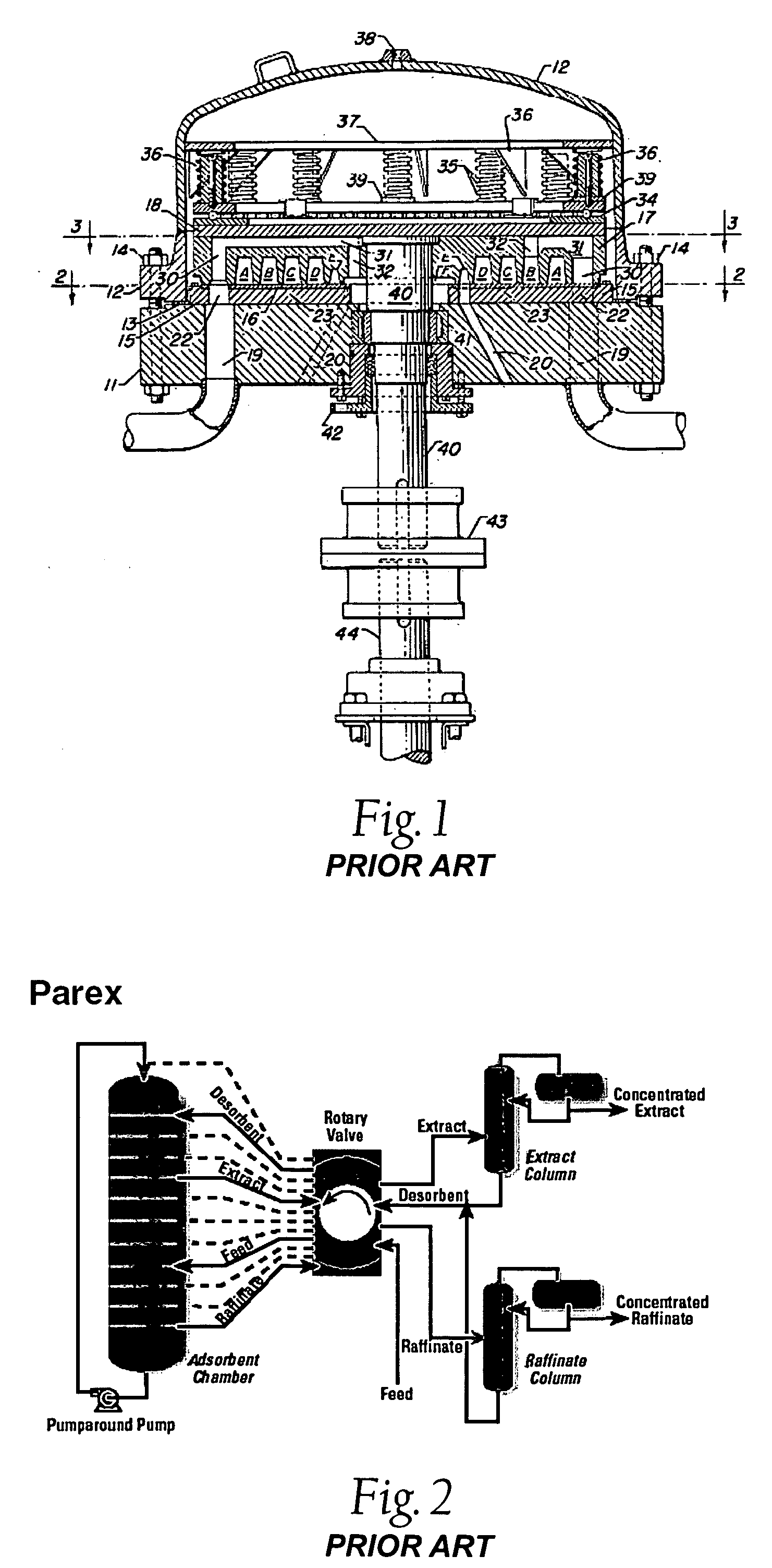 Simulated moving bed adsorptive separation process for handling multiple feedstocks