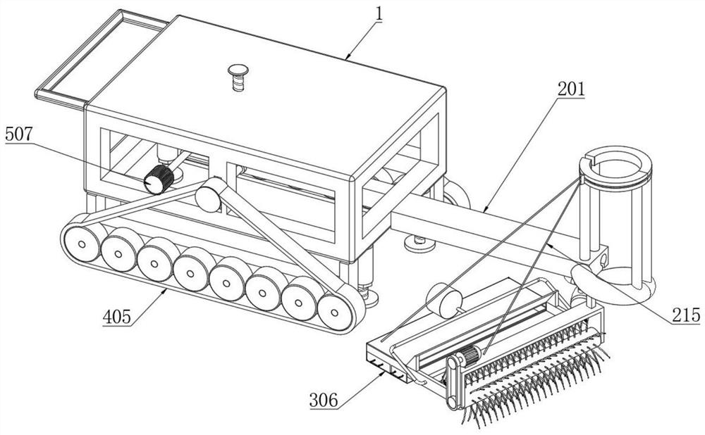 Significant soil loosening device for garden engineering