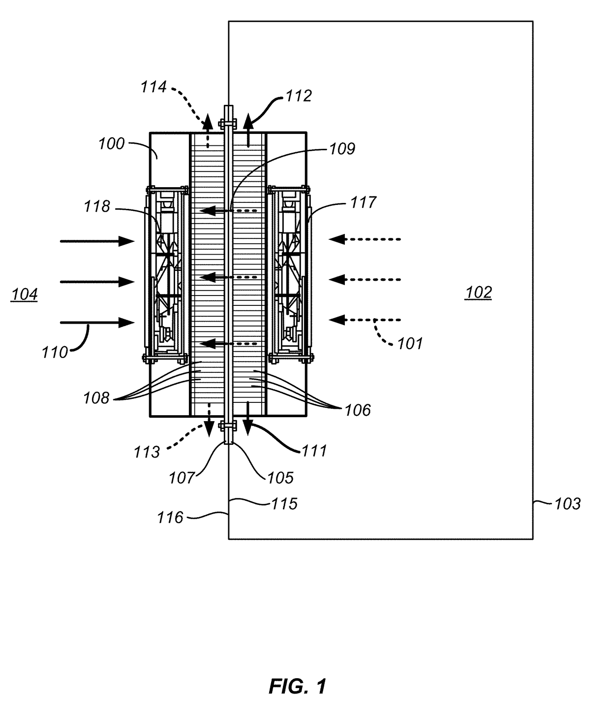 Heat exchanger assemblies and methods for cooling the interior of an enclosure