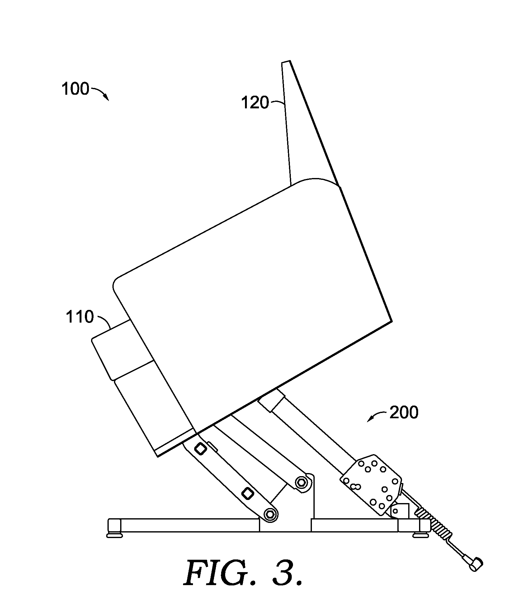 Seat lift mechanism for a reclining chair