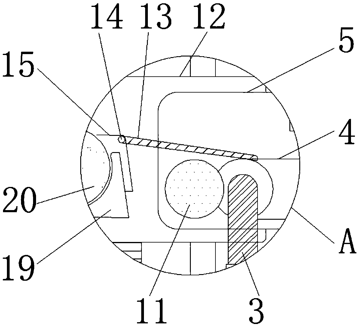 Logistics storage cargo loading and unloading device facilitating mounting and fixing