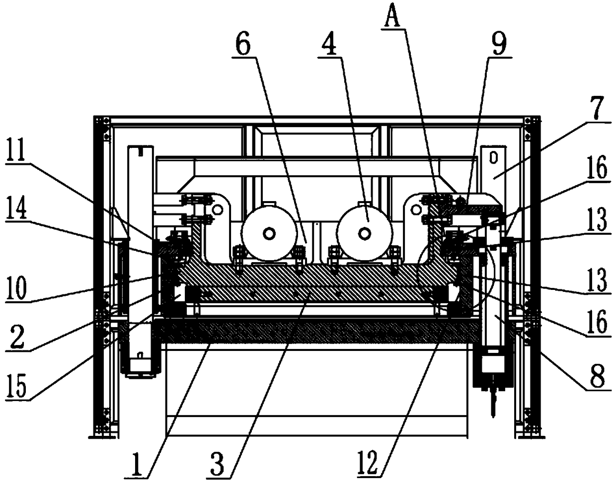 Quartz stone panel molding press