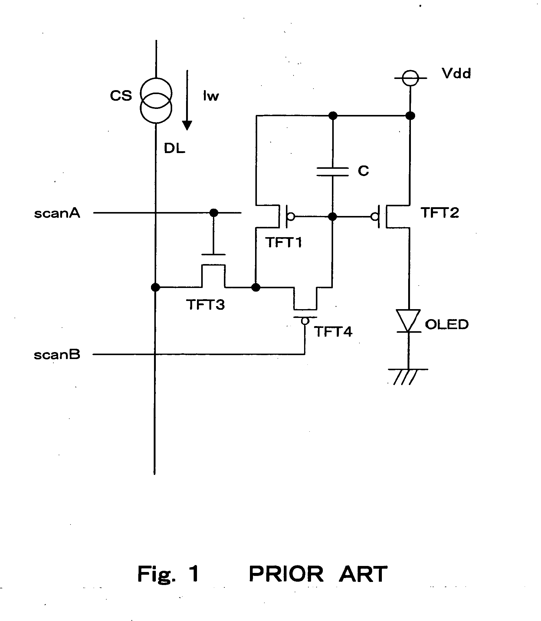 Circuit in light emitting display