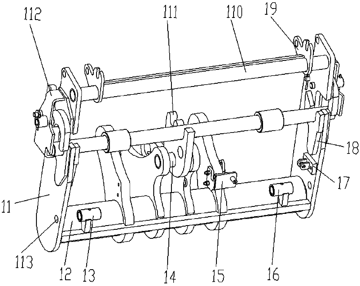 Hydraulic quick-change mechanism for accessory