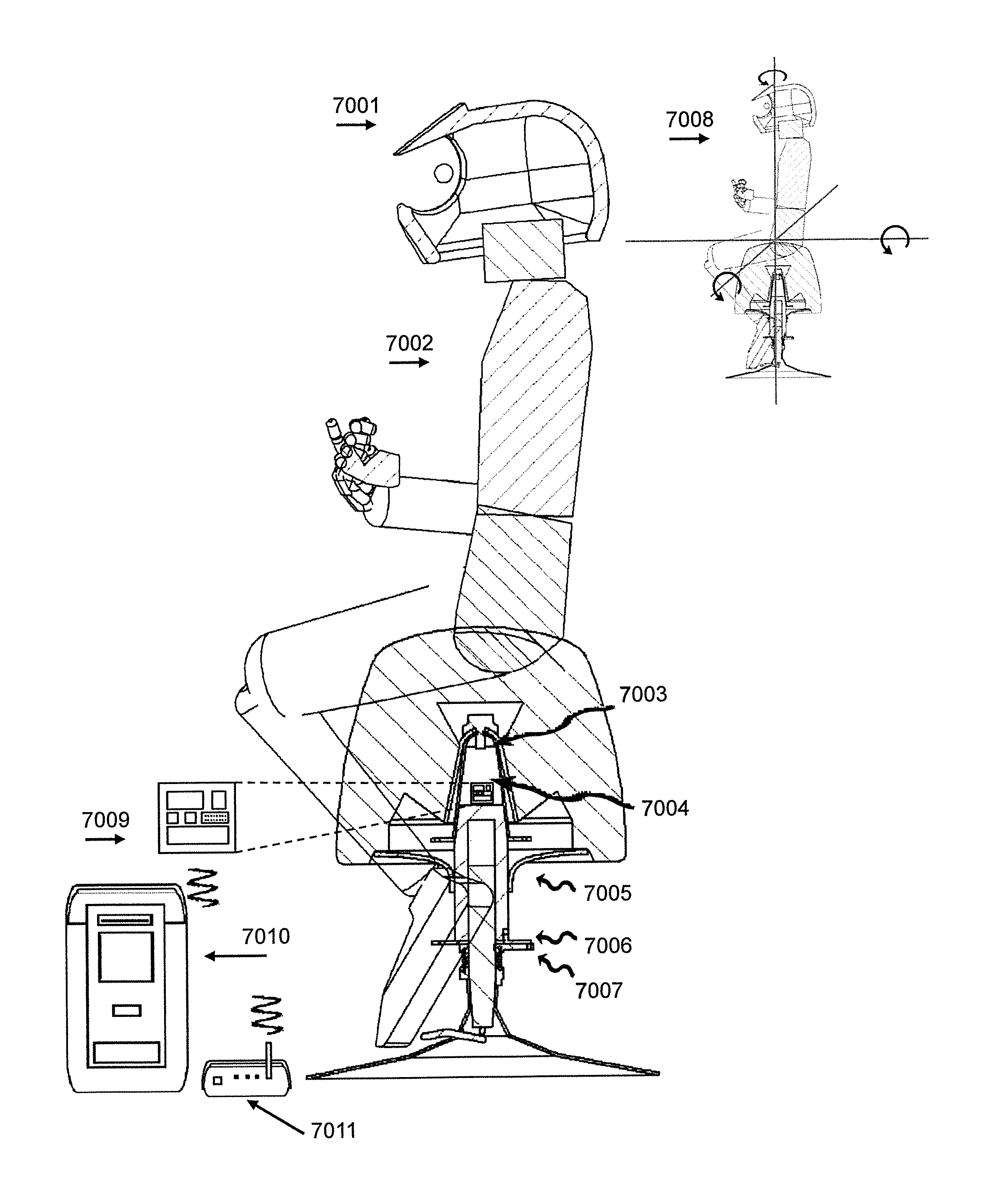 Motion control seat input device