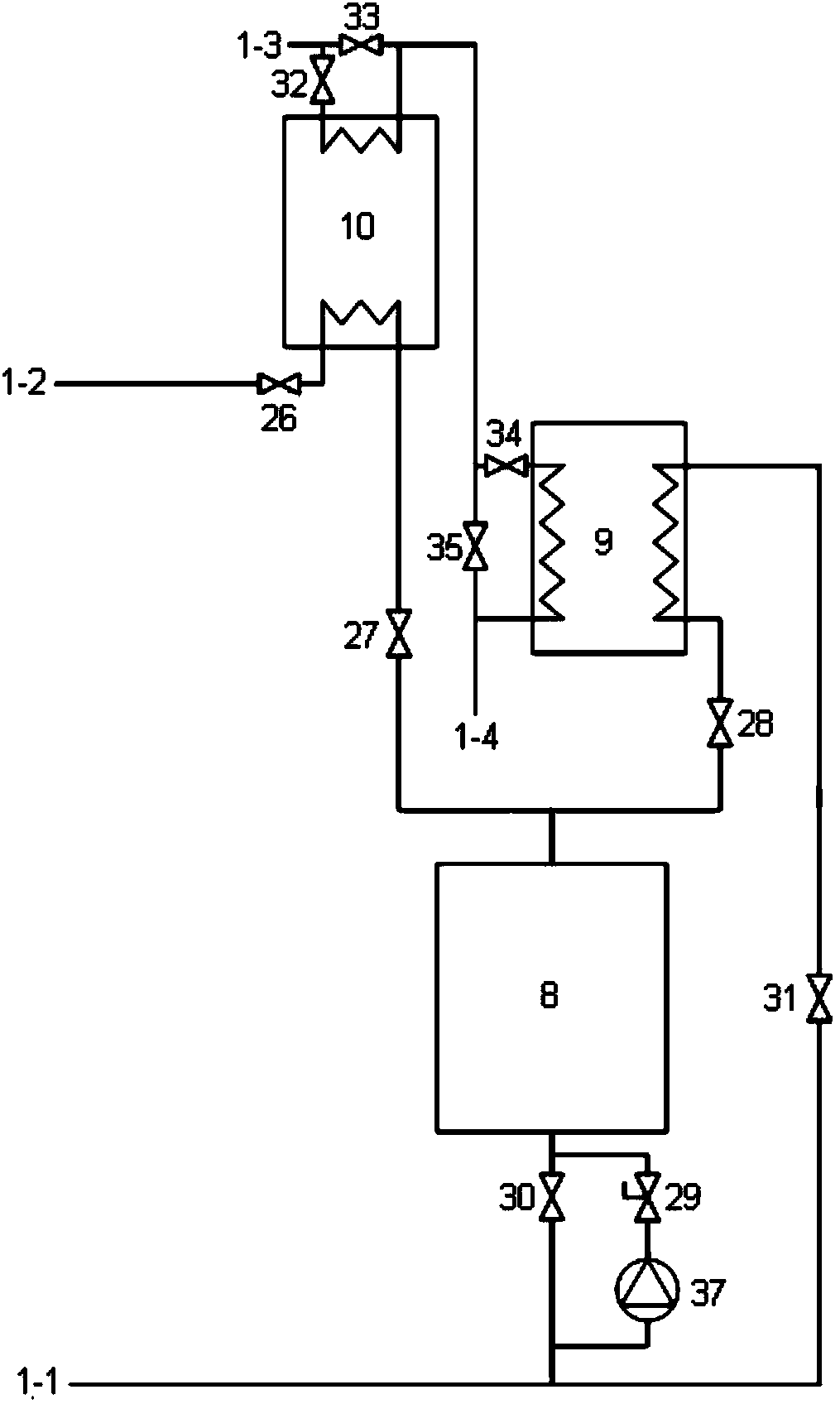 Electric peaking combined heat and power (CHP) waste heat recovery device and operating method thereof