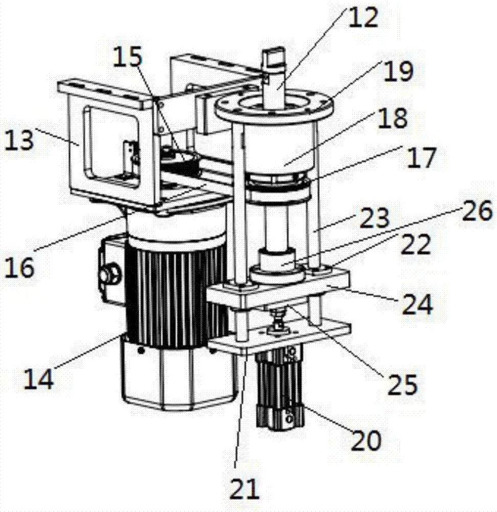 Clutch device with one driving mechanism and multiple driven mechanisms