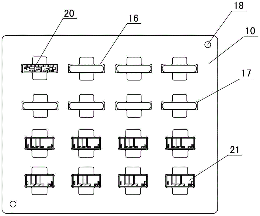 Realize the processing technology and fixture structure of multi-material substrates with simultaneous printing and patching