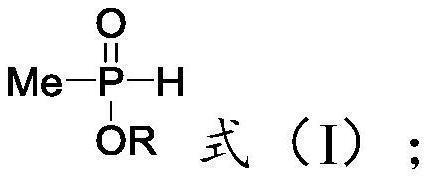 Method for tubular continuous synthesis of (3-acetoxy-3-cyanopropyl)-methyl phosphinic acid alkyl ester