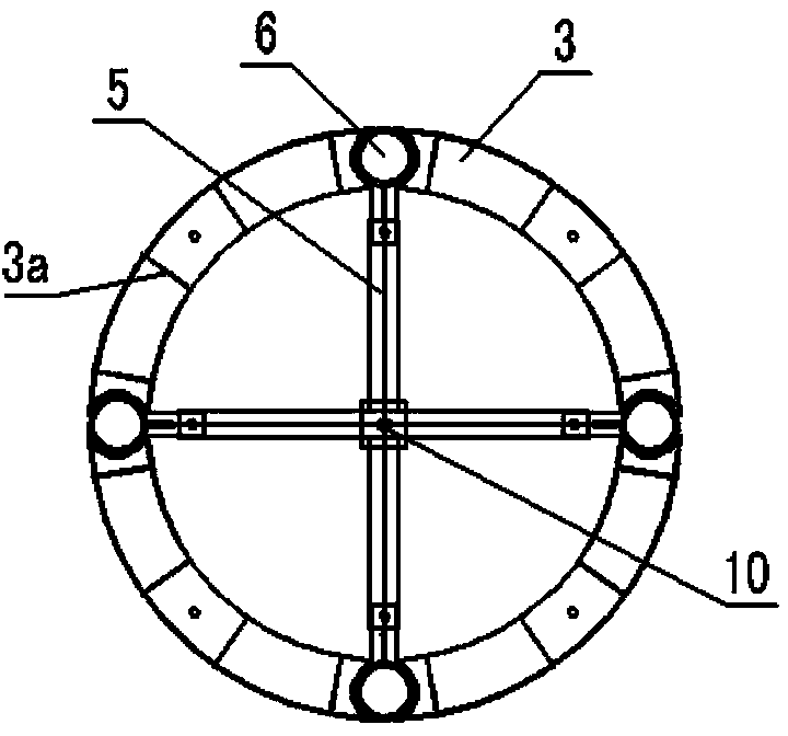 Underwater pouring type tubular column with retaining wall and construction method thereof