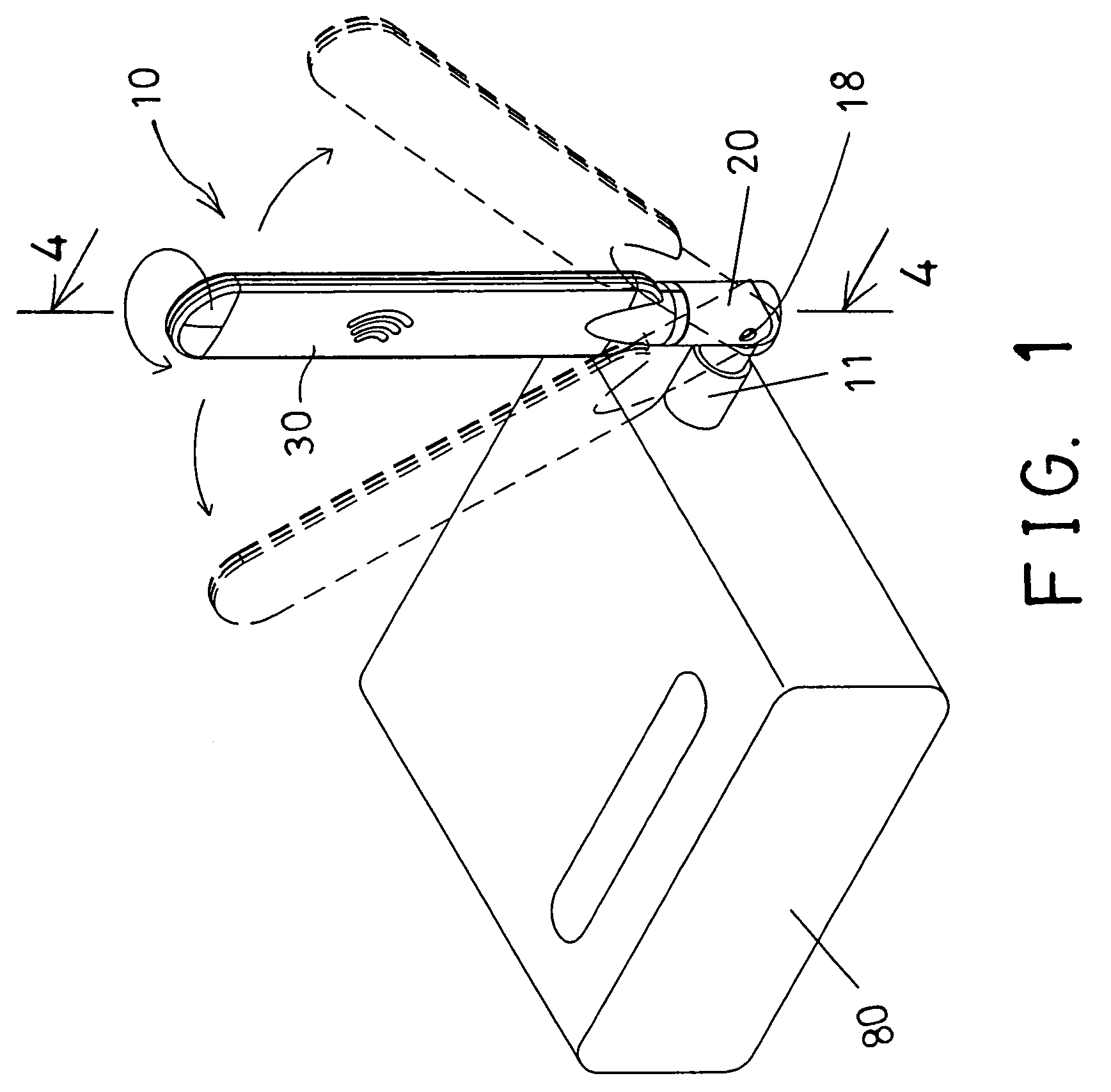 Antenna device having rotatable structure