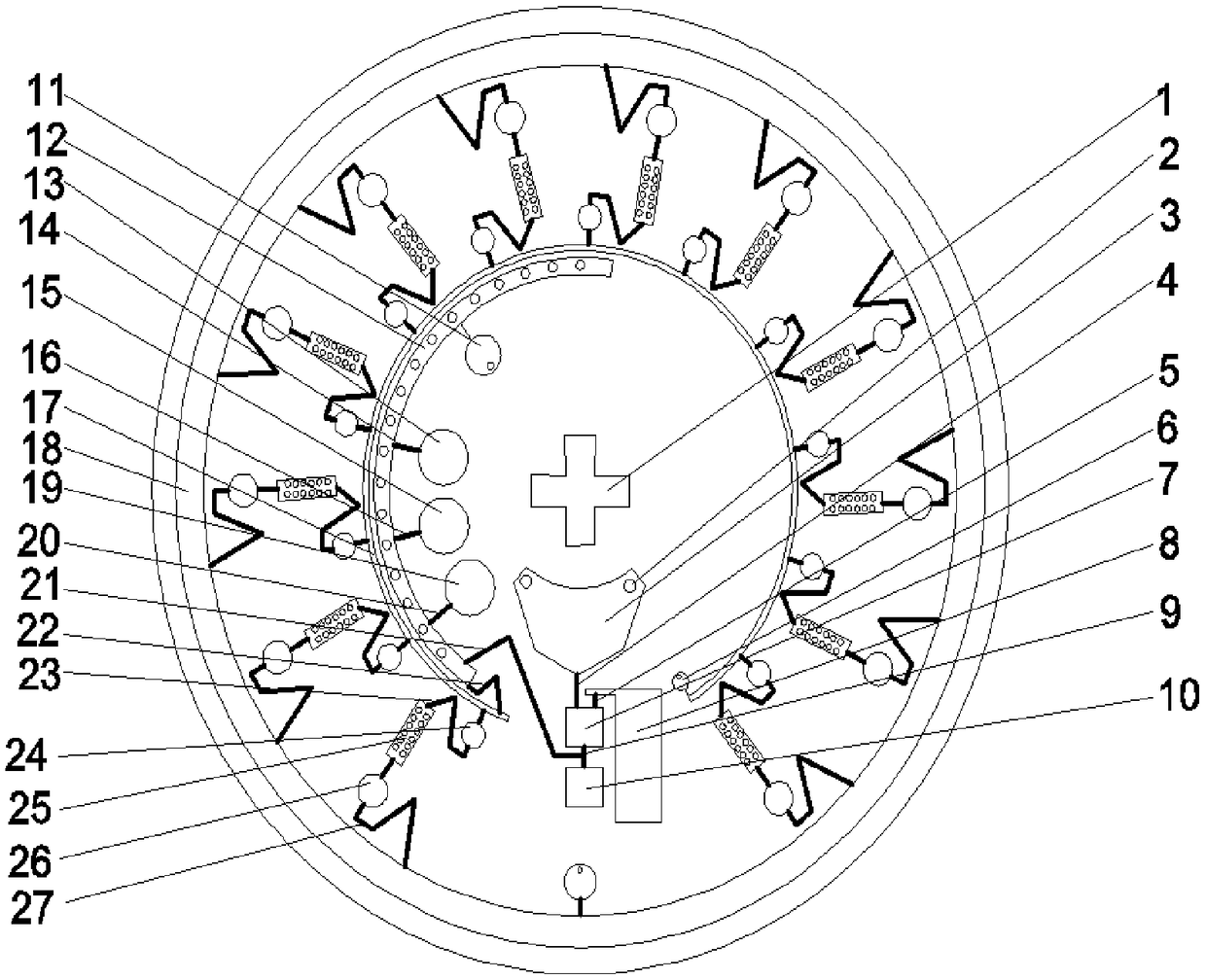 Chemiluminiscence immunoassay microfluidic chip, detector and detection method