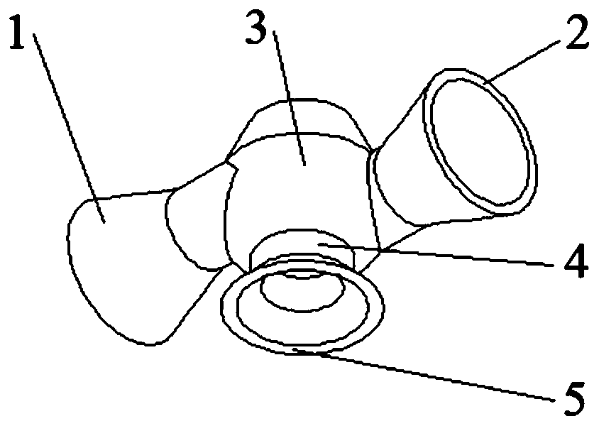 Efficient double-inlet channel rotational flow atomization desulfurization nozzle