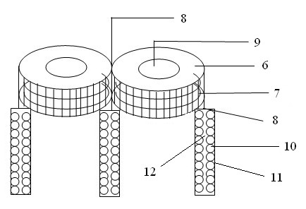 Artificial floating bed for repairing ecological environment of culture pool and realization method thereof