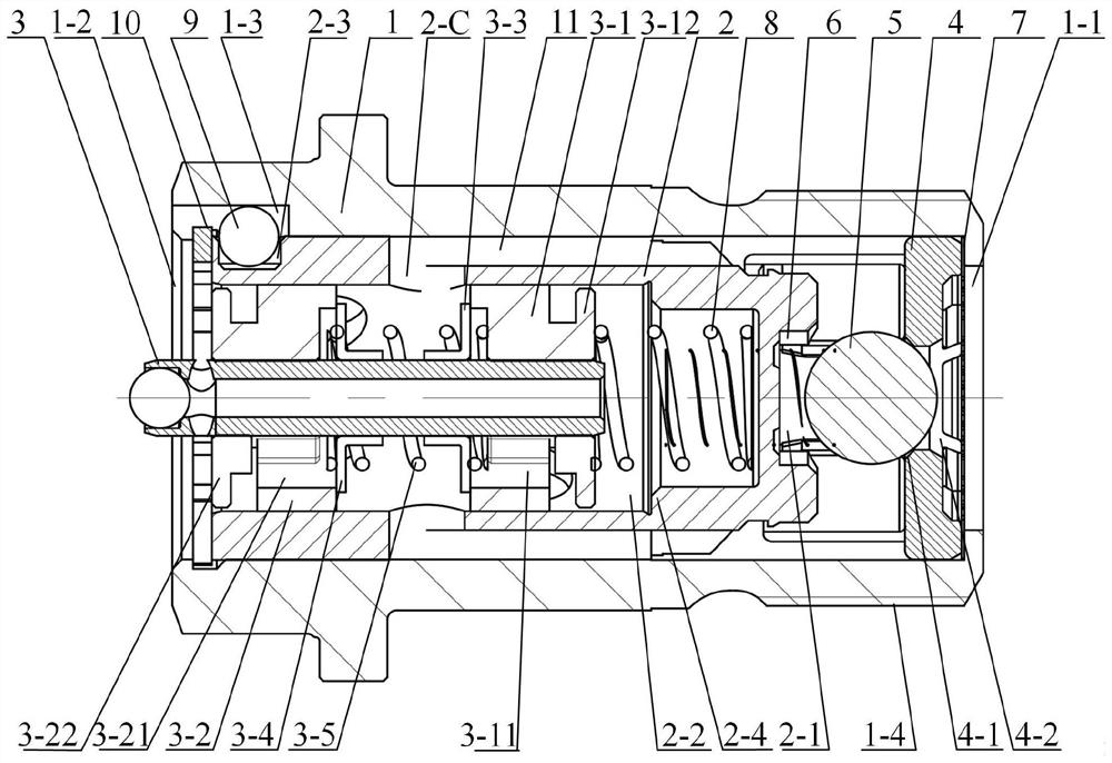 Phase control valve with hydraulic recovery structure