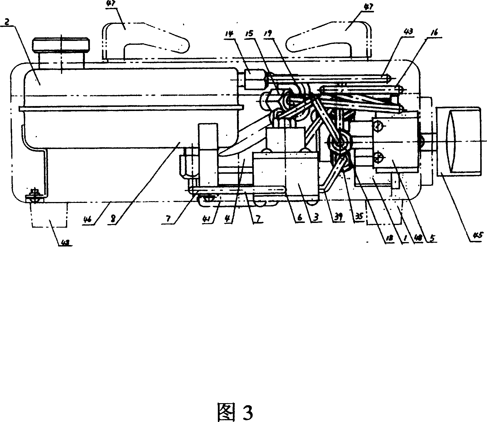 Self lifting pressure liquid fuel gasifying burning stove