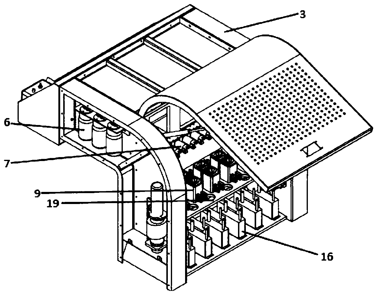 Ink path circulation system and control method of high-temperature glass ink-jet printer