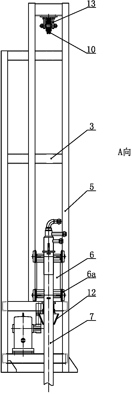 Top oxygen-blowing combustion system for intermediate frequency furnace