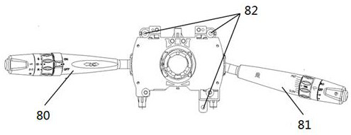 Rear axle steering hydraulic cylinder assembly and steering system