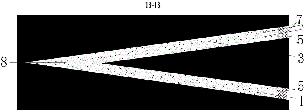 Drilling hole distributing and forming method for area reinforcement