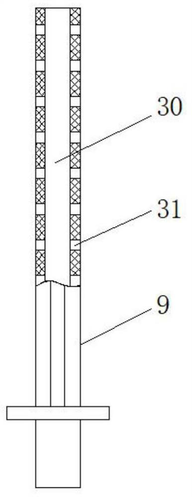 Cleaning device with temperature compensation function for chemical equipment