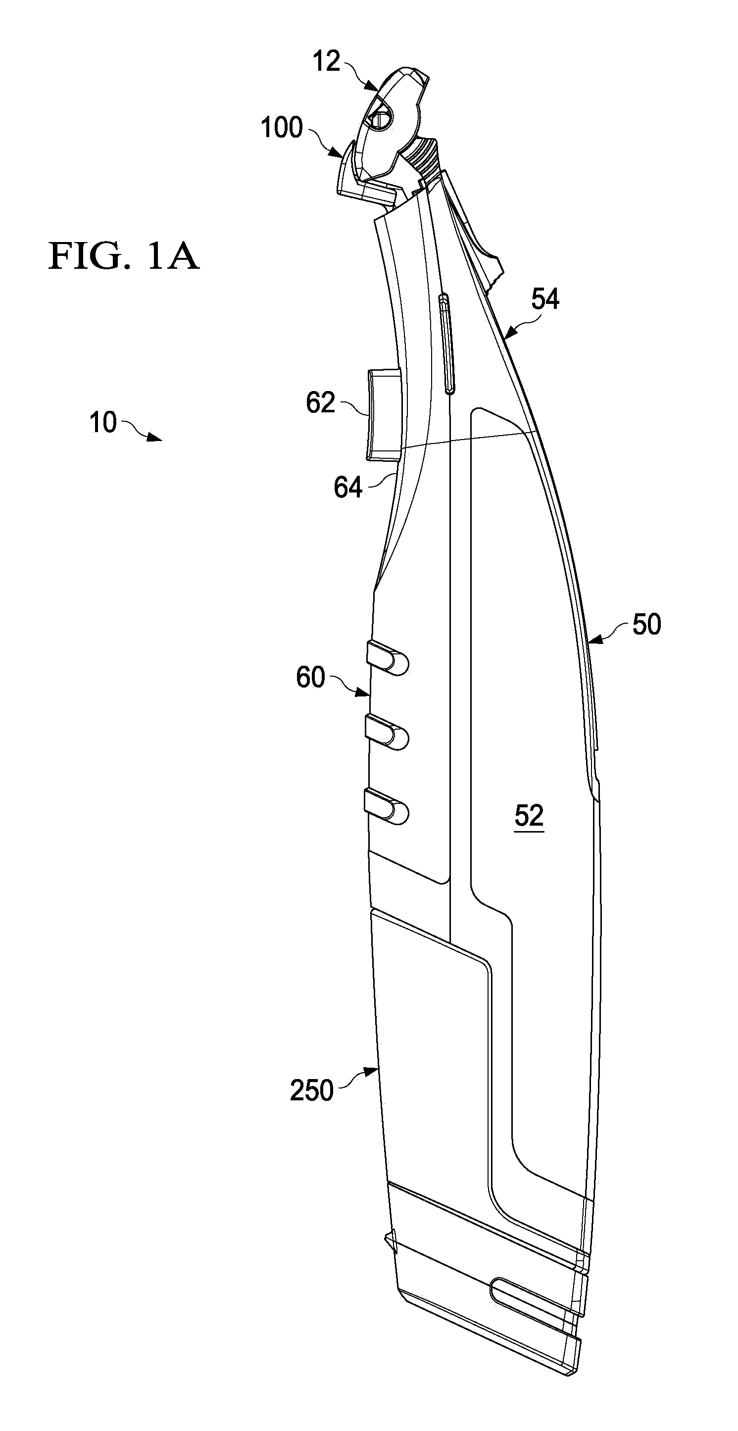 Hair removal cartridge with elongated recess