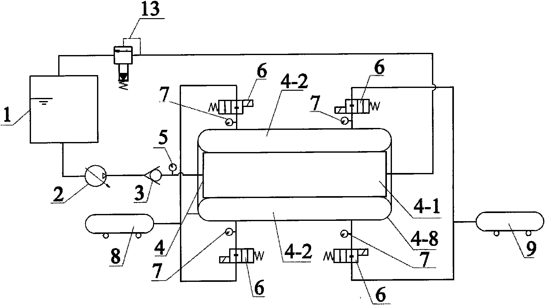 Blood flow simulation device