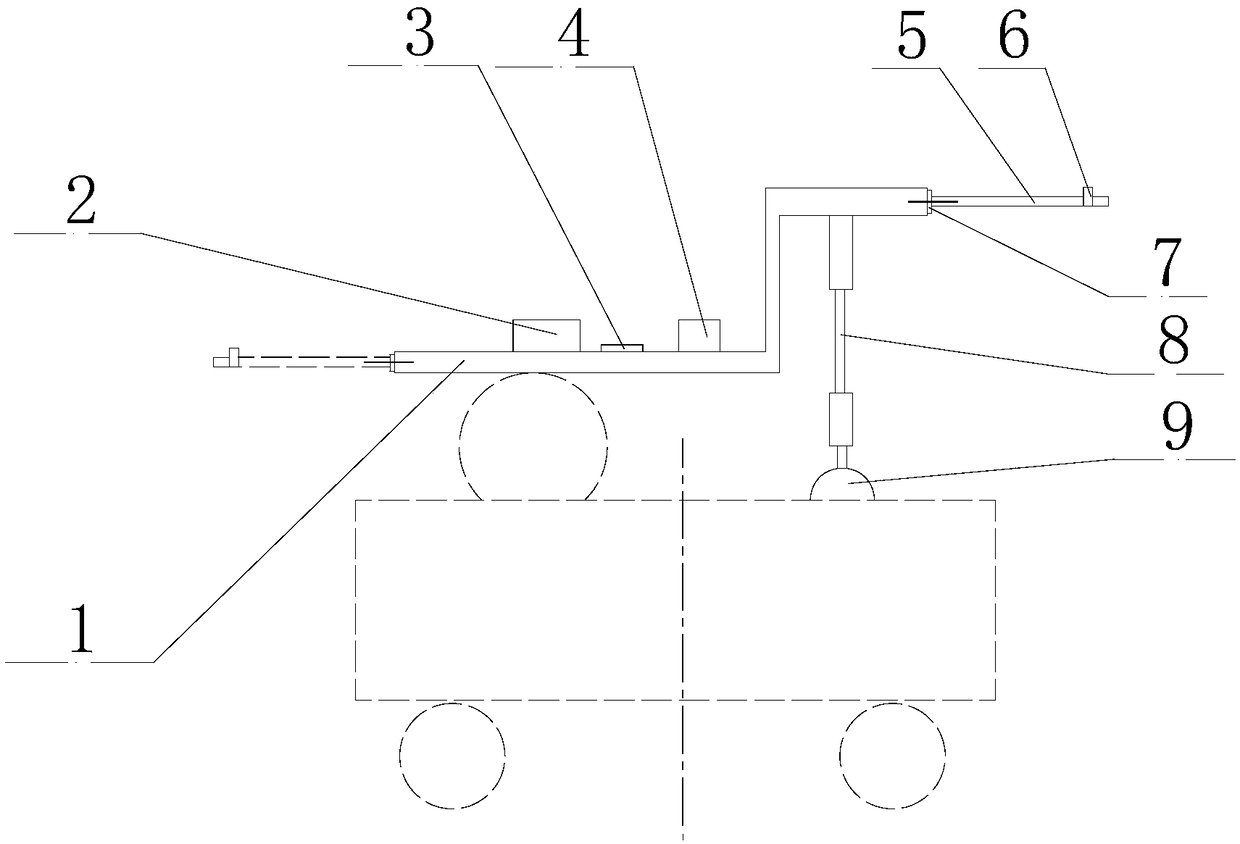 Measurement device for structure and characteristic parameters of special vehicle