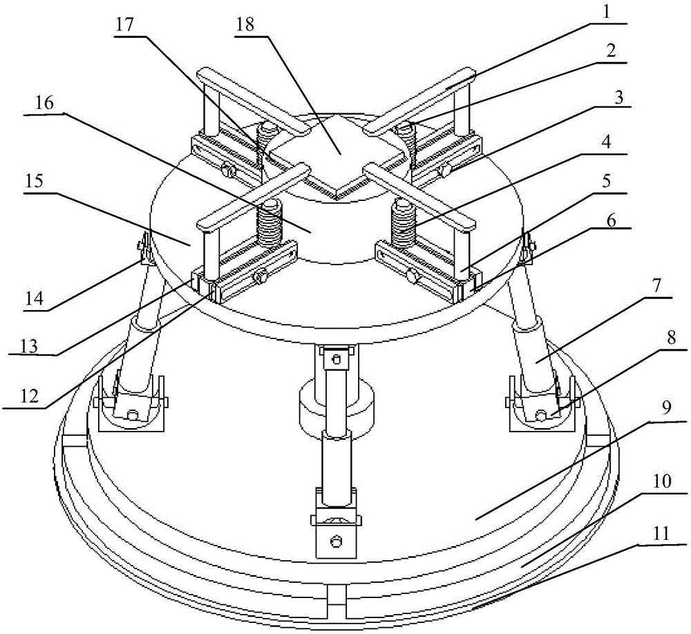 Precise clamp used for micro-miniature complex thin-walled part machining and control method of precise clamp