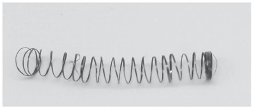 Self-supporting disordered graphite carbon/carbon nanotube composite spring and preparation method and application thereof