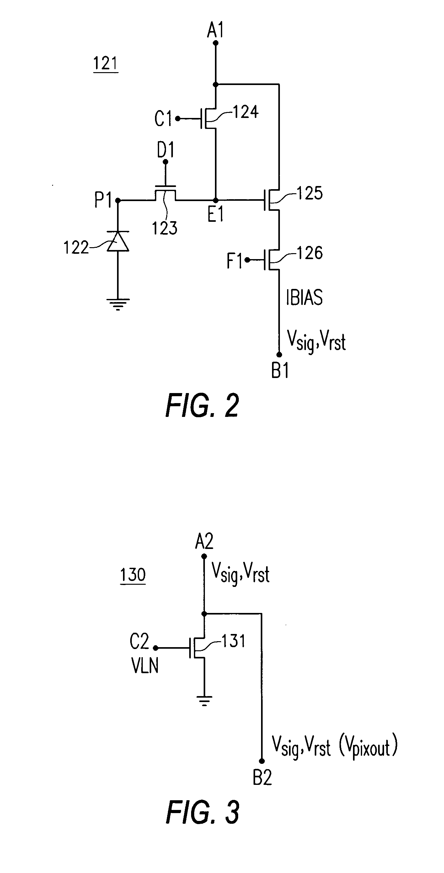 Operation stablized pixel bias circuit