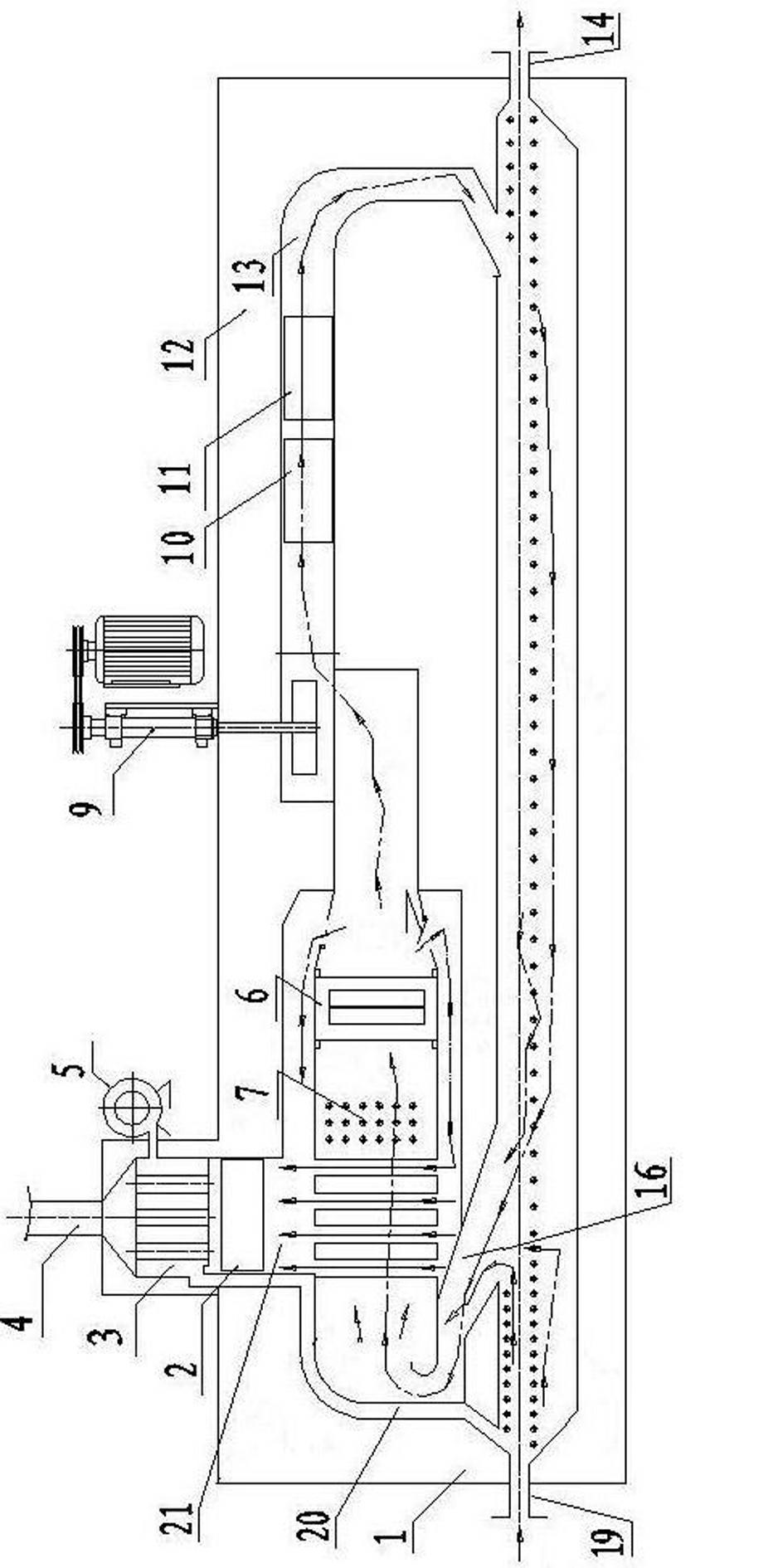 Cyclic baking method of enamelled wire and oven for realizing method