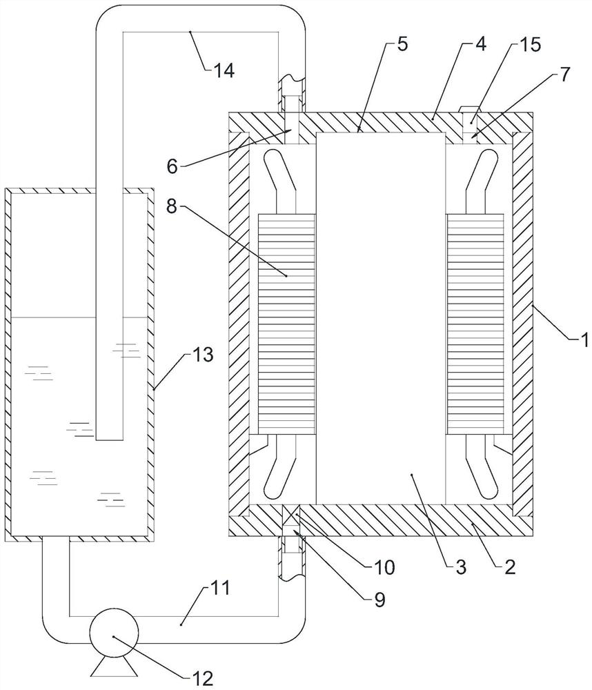 Stator glue pouring tool and stator glue pouring method based on same