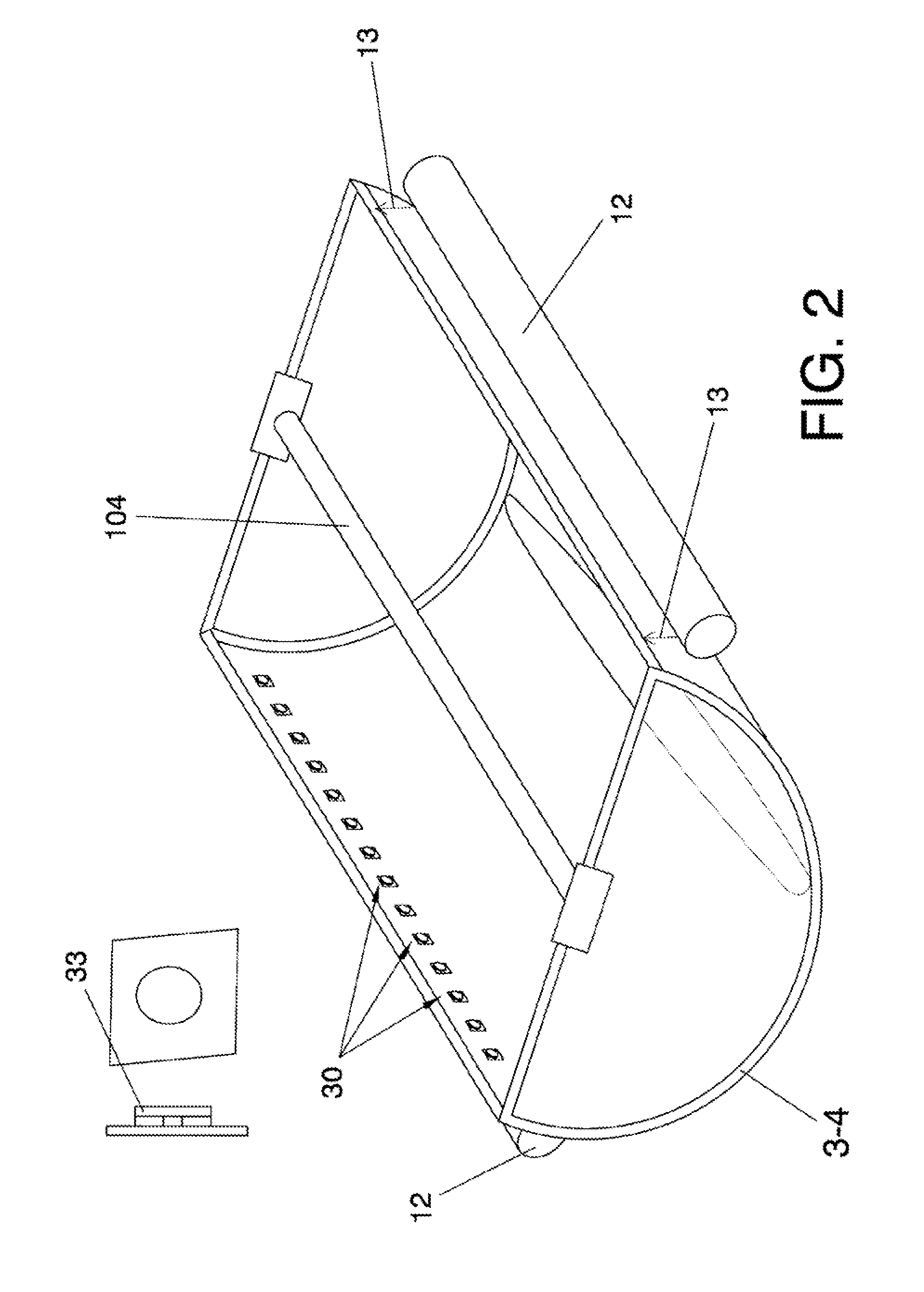 Solar energy concentrator and mounting method