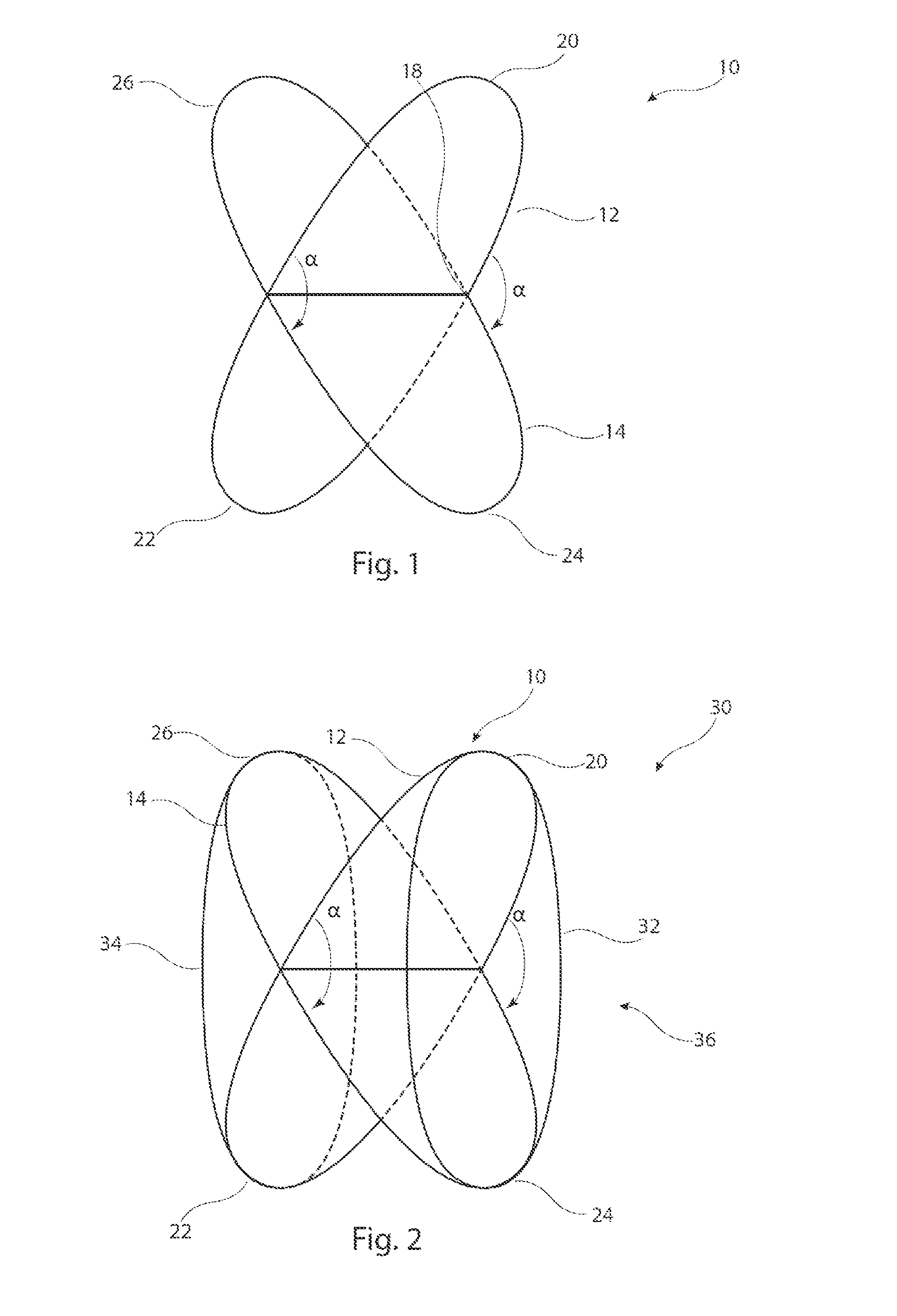 Vascular occluder with crossing frame elements