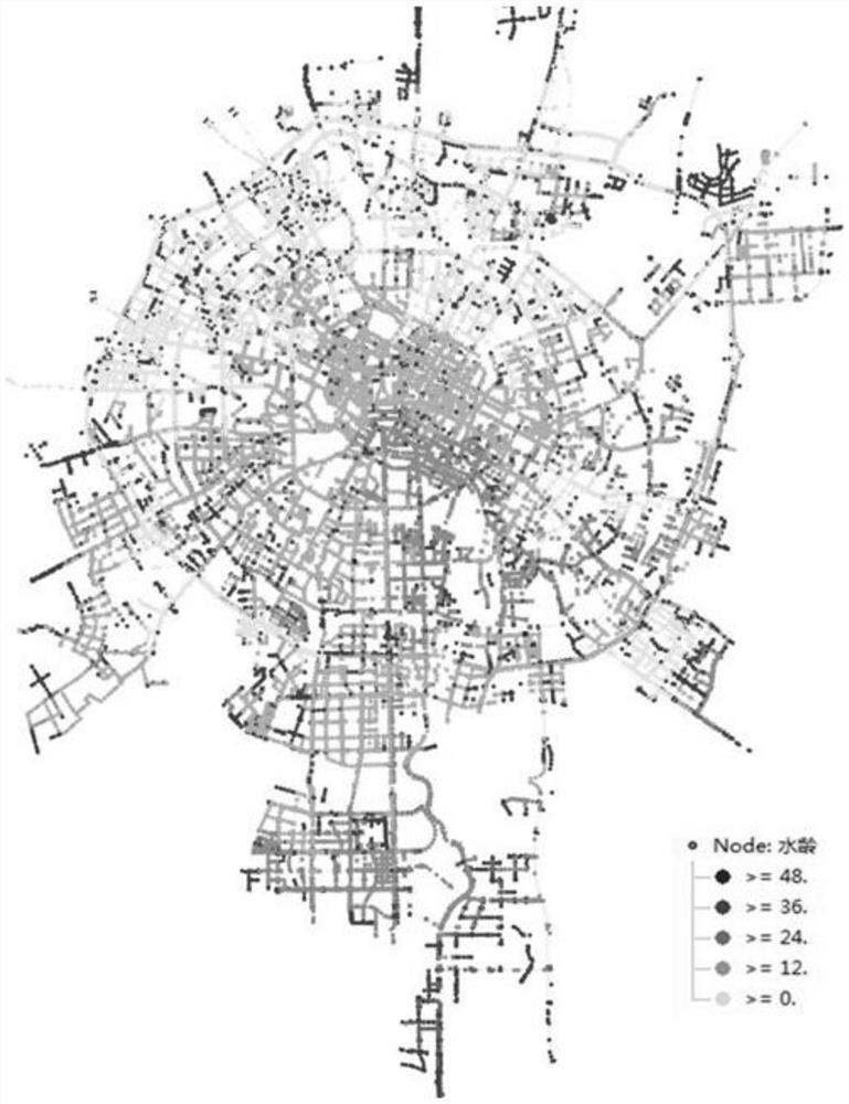 A site selection method for artificial water quality monitoring points based on urban water supply network