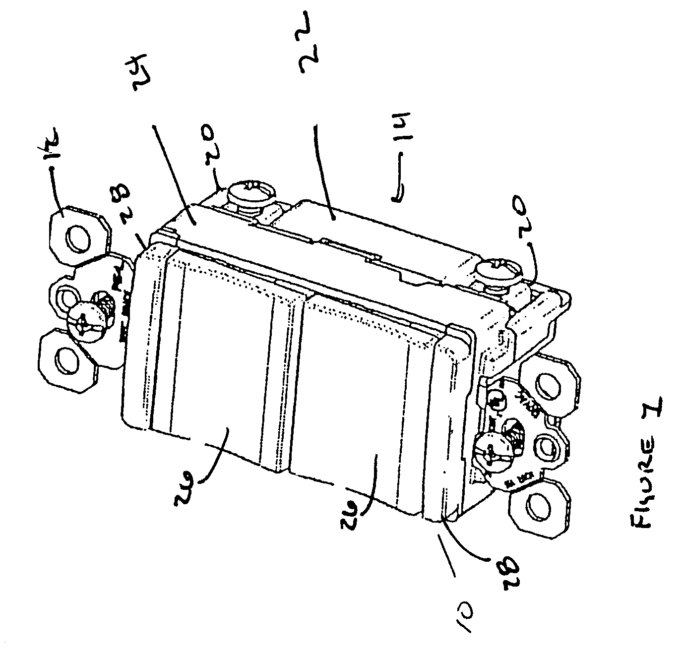 Electrical device with lamp module