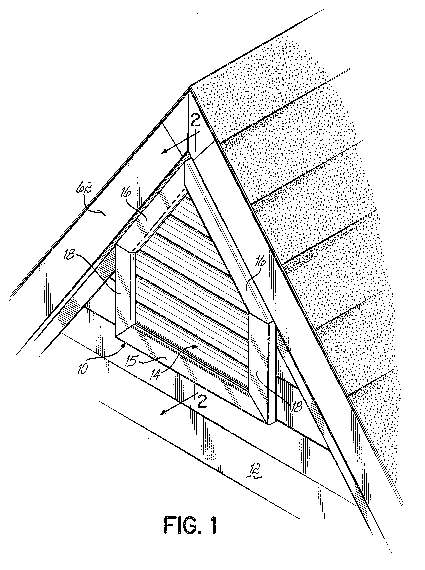 Injection moldable composite gable vent