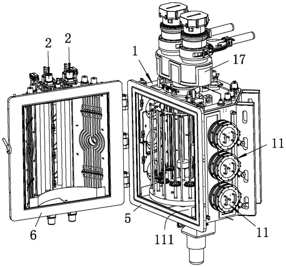 Target feeding mechanism of coating machine