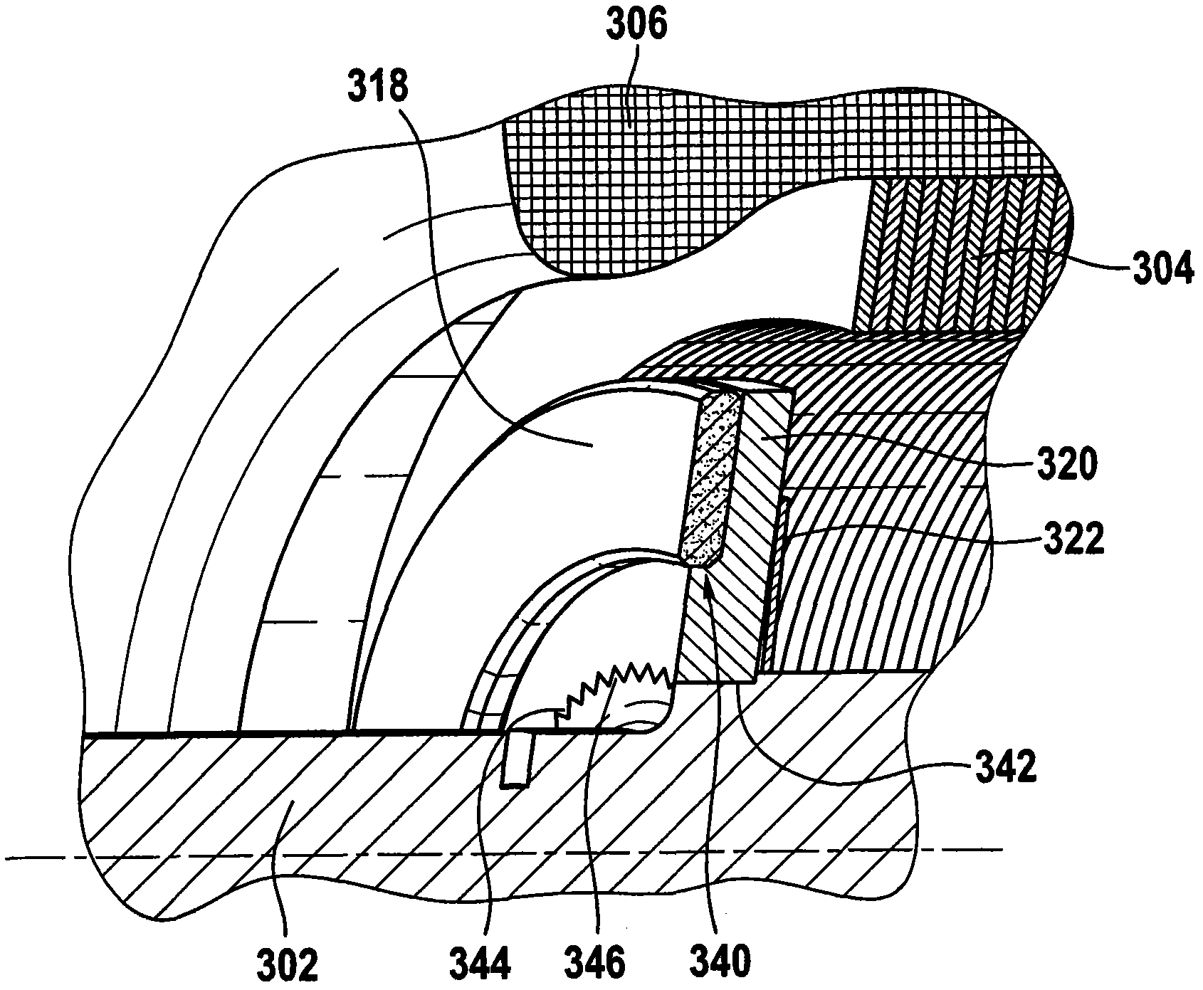 Armature for an electric motor for driving a starter device