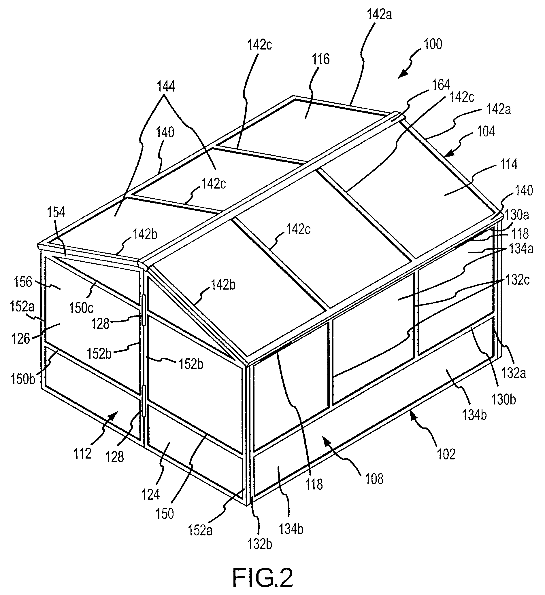 Folding shed