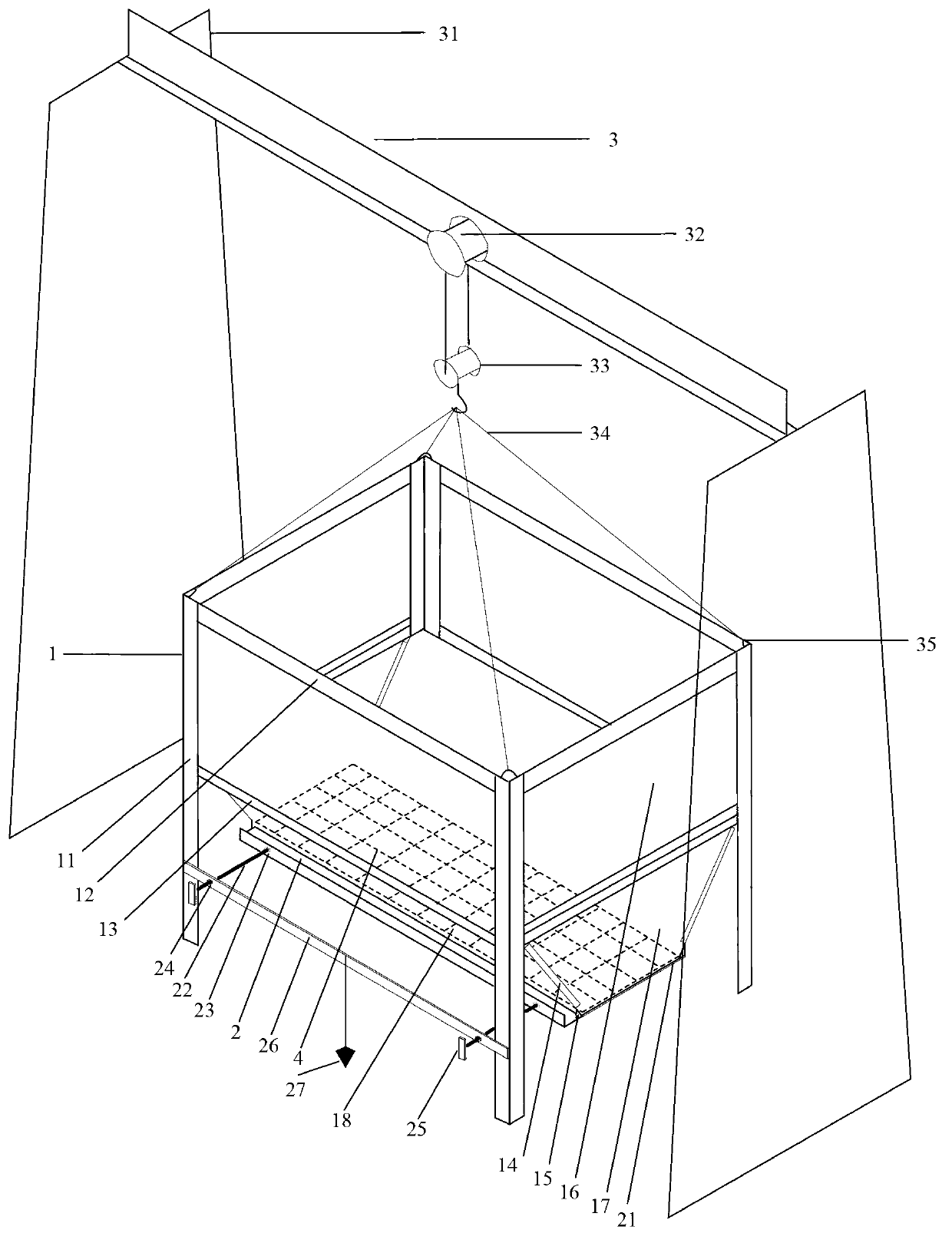 Sand rain-type filling device for geotechnical engineering model test