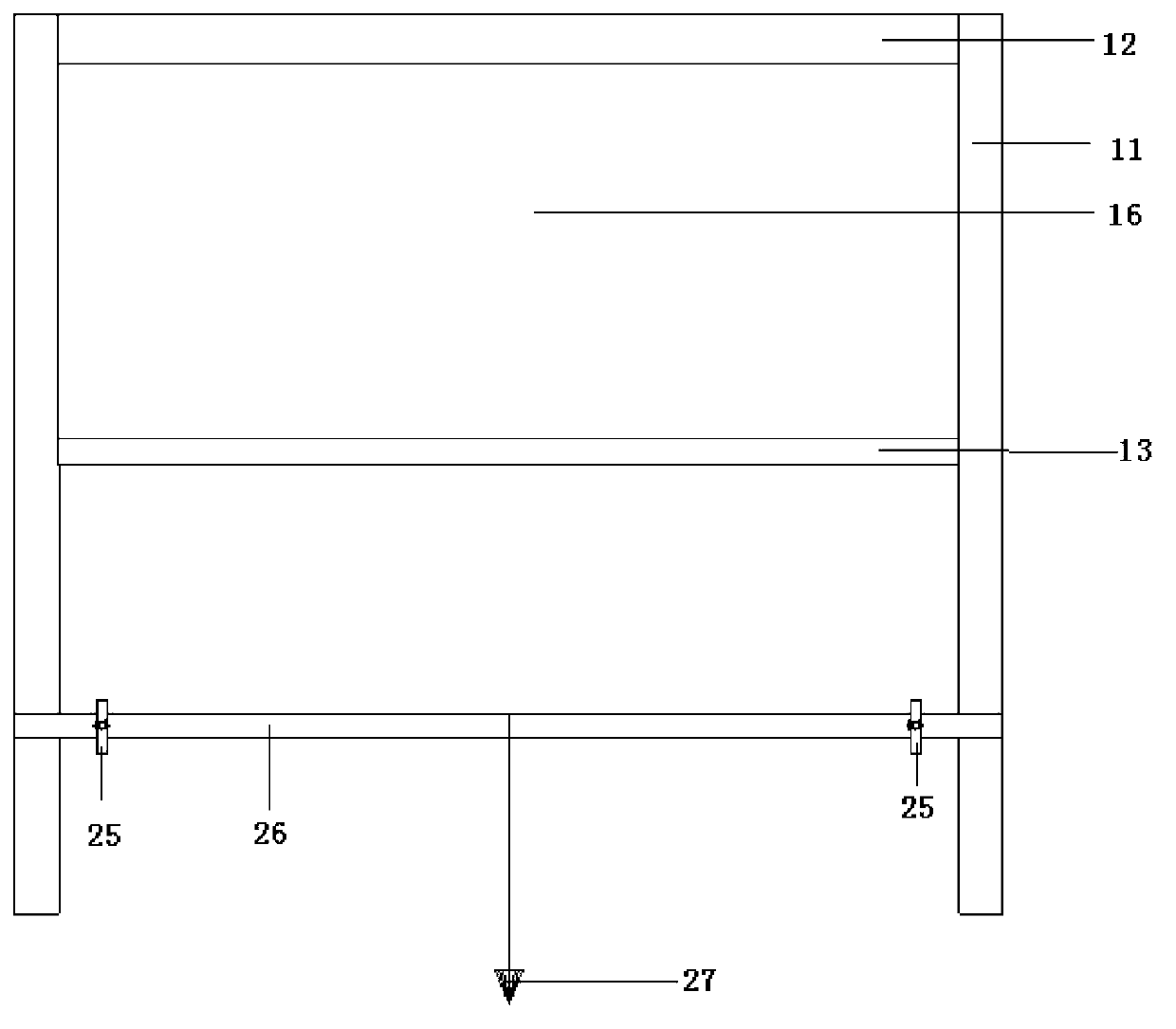 Sand rain-type filling device for geotechnical engineering model test