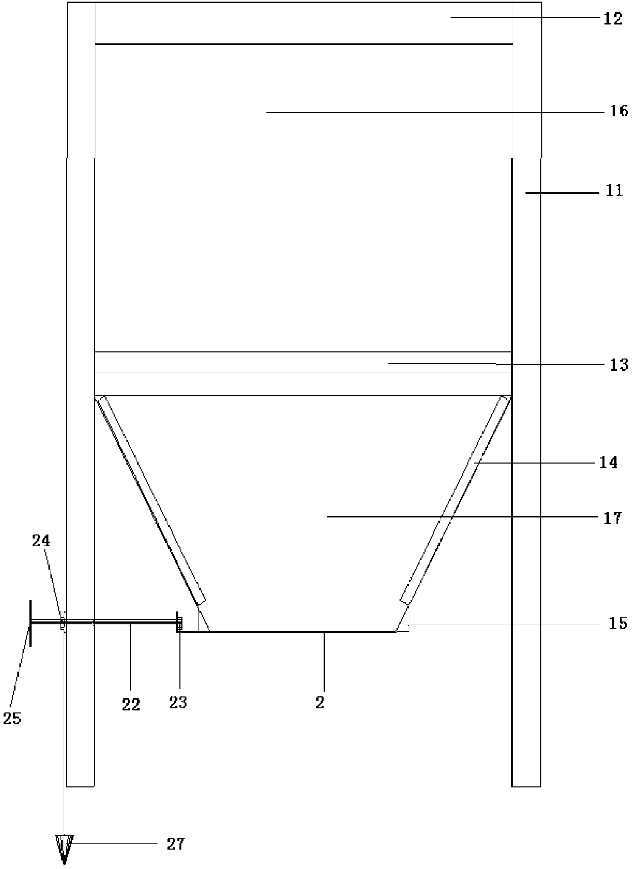 Sand rain-type filling device for geotechnical engineering model test