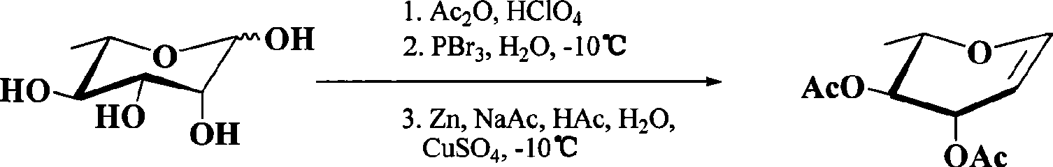 Preparation of 3,4-di-O-acetyl-L-rhamnal