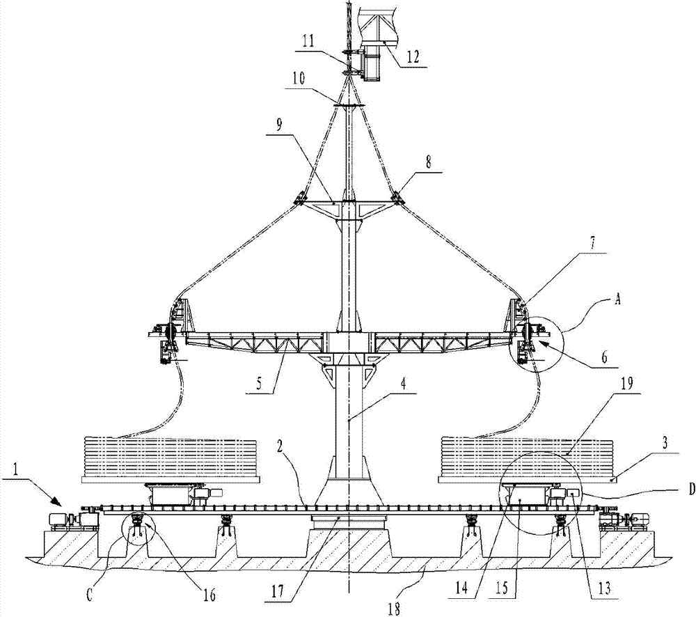 Vertical type cable former with back-twist control function