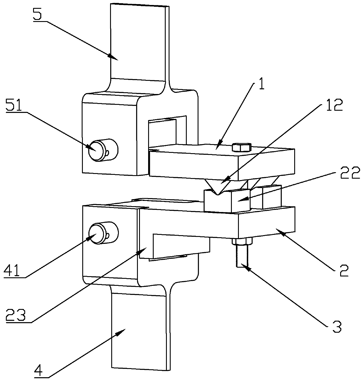 Bolt pure bending fatigue test tool and system