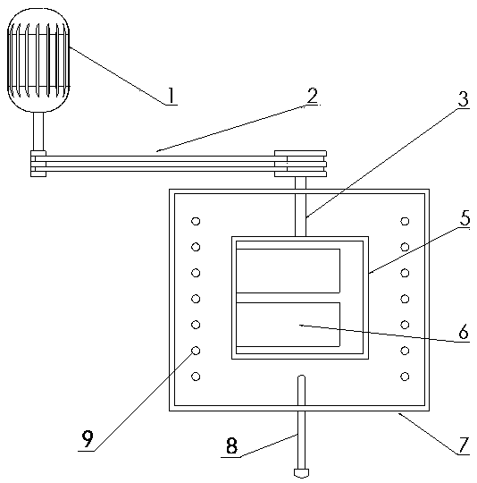 A vacuum melting device for non-oxide optical glass