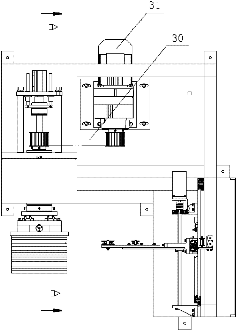 Coil winding machine for large power three-phase stator coils